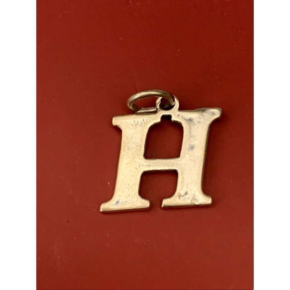 .925 Letter H Sterling Silver Jewelry Charm #alphabet #teacher #letters